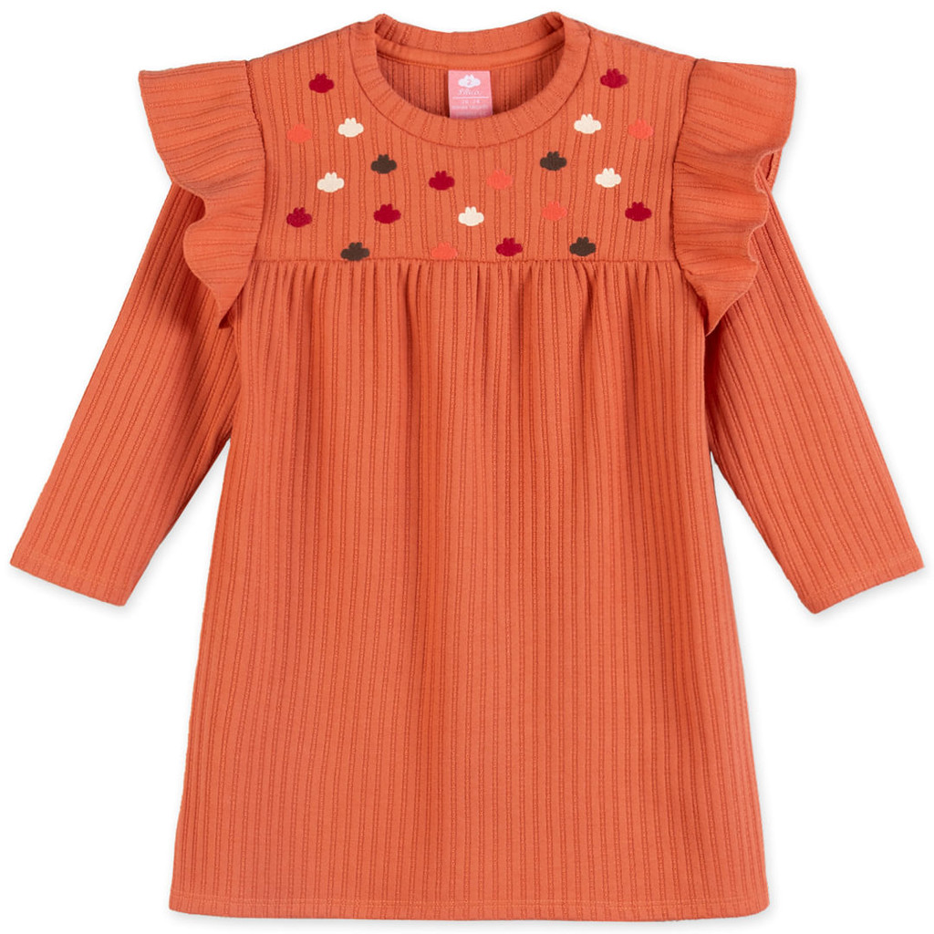 Vestido Bordado Manga Longa Bebê Feminino Lilica Ripilica em Oferta na Shopee