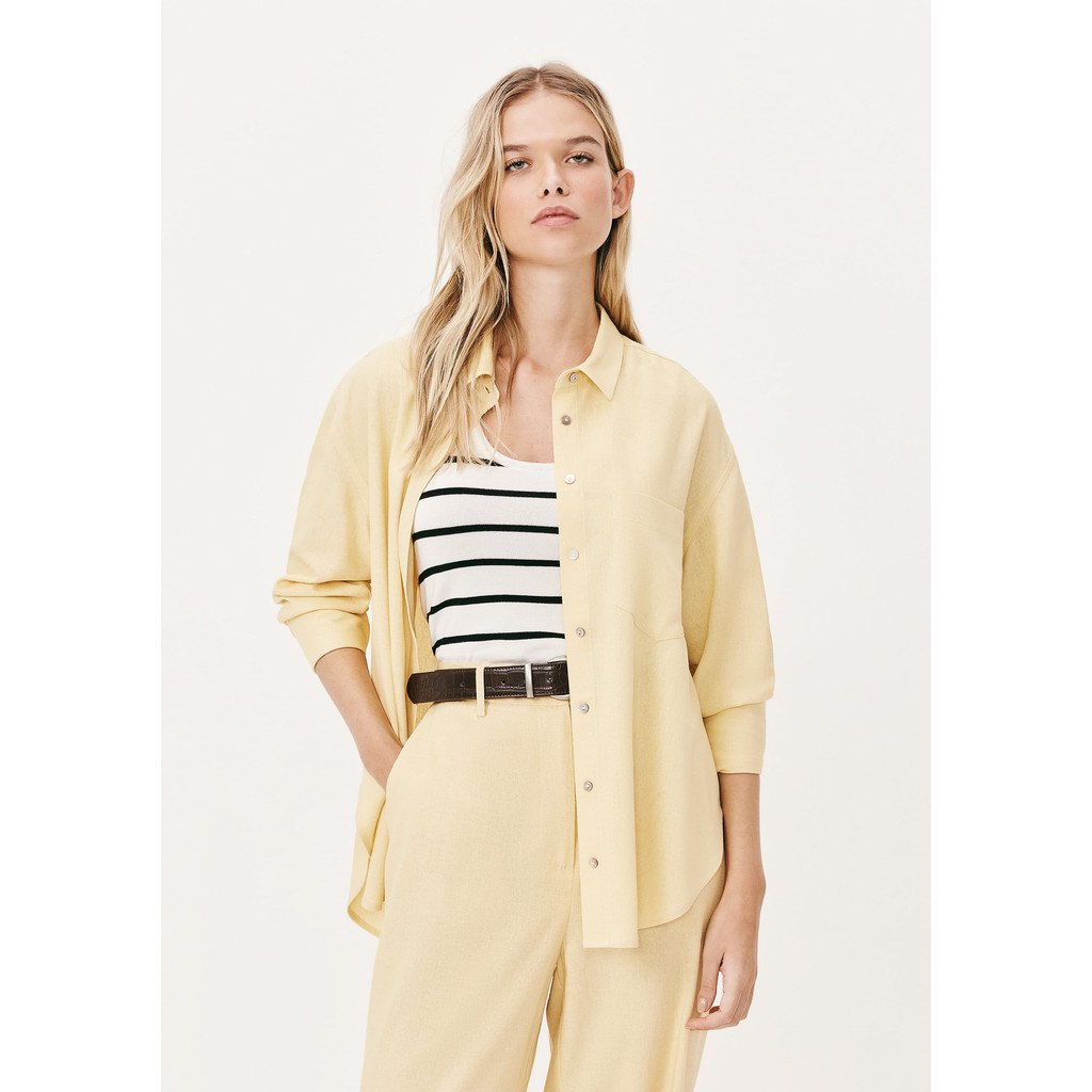 Camisa Feminina Manga Longa Oversized