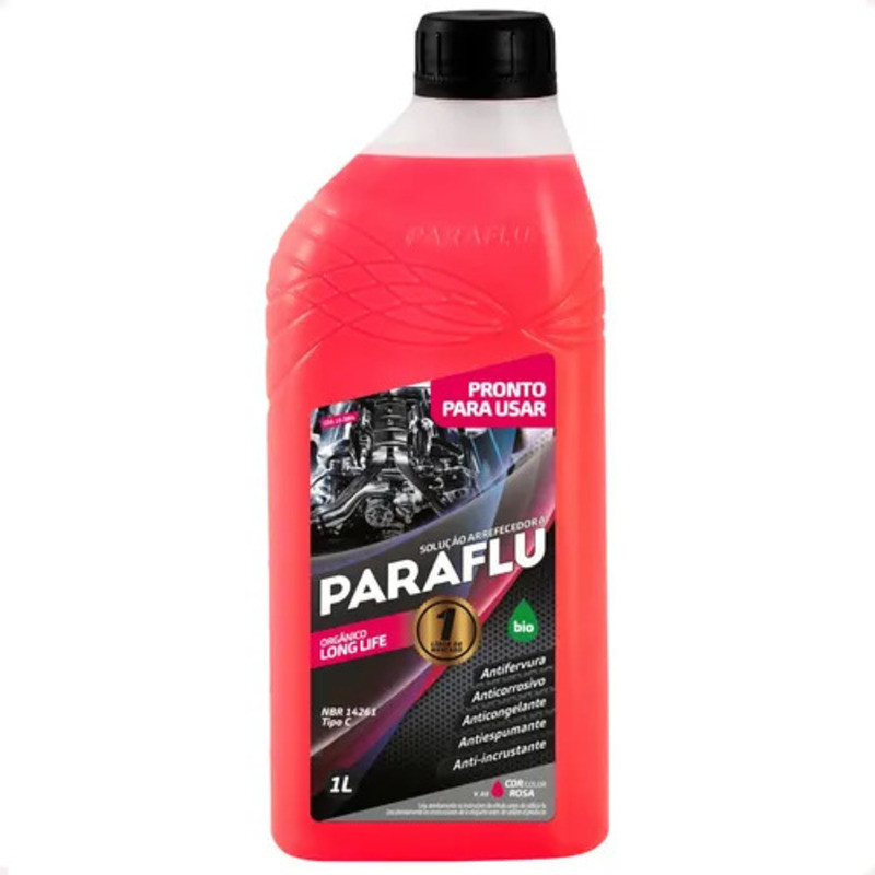 Aditivo Para Radiador Paraflu Pronto Para Uso Cor Rosa 1l