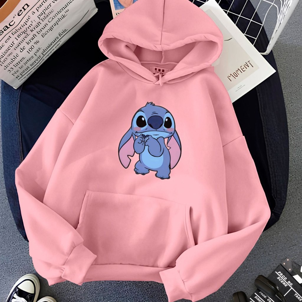 Moletom blusa casaco Feminino Infantil Kids Unissex Com Capuz Canguru Algodão confortável  criança