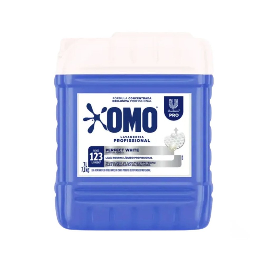 Lava Roupas Líquido Omo Perfect White 7l Omo Lavanderia Profissional — R$ 138,48 em Shopee, 20% OFF