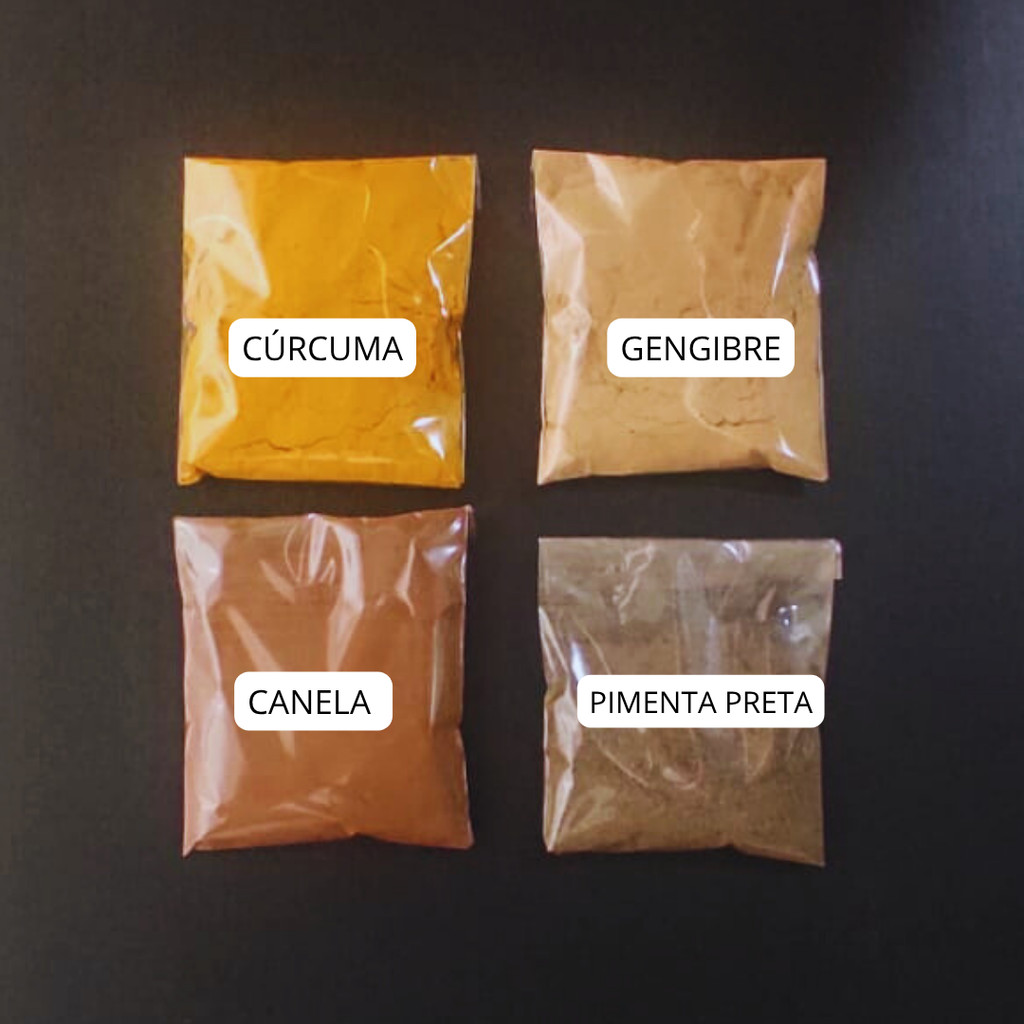 FARINHA DA MAGREZA - Canela em Pó, Gengibre em Pó, Cúrcuma e Pimenta Preta em Oferta na Shopee