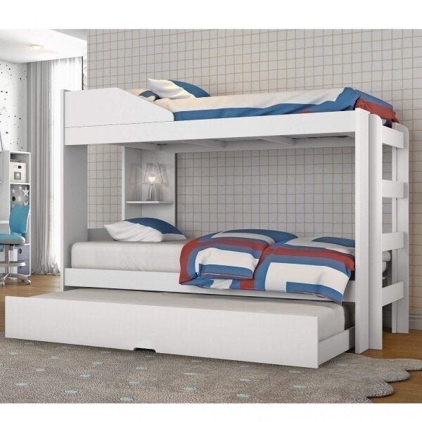 Treliche Solteiro Siena Espresso Móveis Branco em Oferta na Shopee