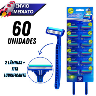 Kit 12/24/36/60 Aparelhos de Barbear Prestobarba Resort Premium 2 Lâminas Confortável e Durável em Oferta na Shopee