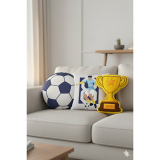 Almofadas Coleção Paixão Pelo Futebol Cheias em Suede em Oferta na Shopee