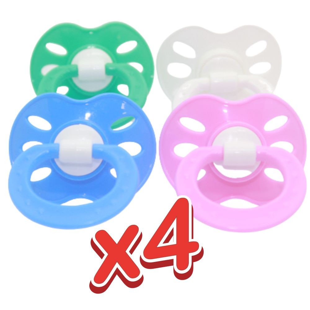 Chupeta Bico Silicone Redondo c/ 4 unid - Fase 2 (+6 meses) - VENTILADA