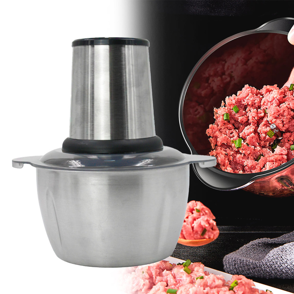 Triturador Elétrico de Alimentos: Carne e Legumes 2L
