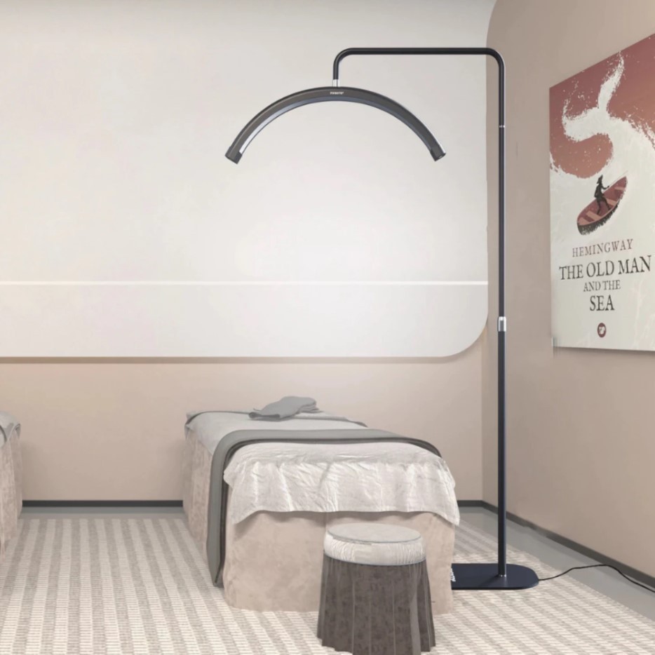 Luminária Arco Meia Lua com Base de Chão Uso para Estética e Decoração BEAUTY BEAUTY