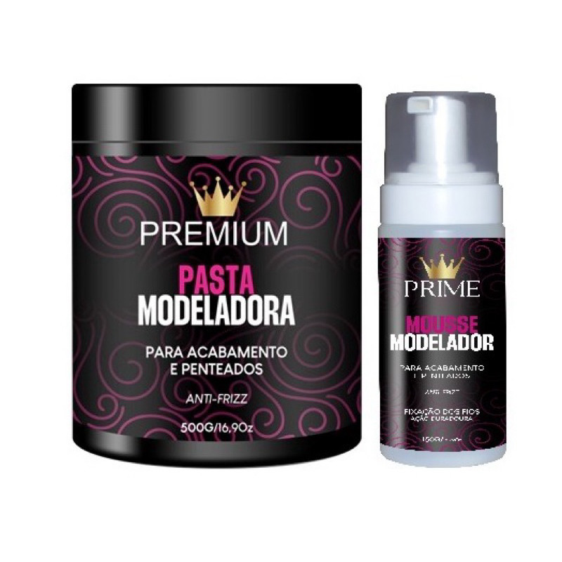 Pasta Modeladora Premium de 500g + Mousse Modelador de 150ml em Oferta na Shopee