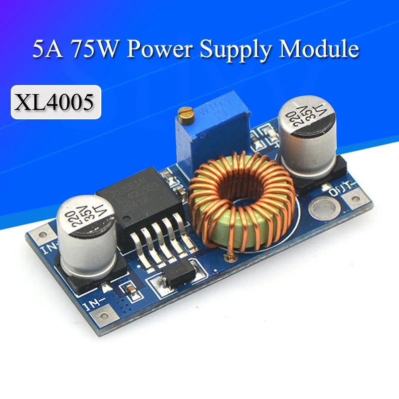 XL4005 XL4015 DSN5000 Beyond LM2596 DC-Ajustável step-down 5A 75W Módulo De Fonte De Alimentação Grande Corrente Potênci
