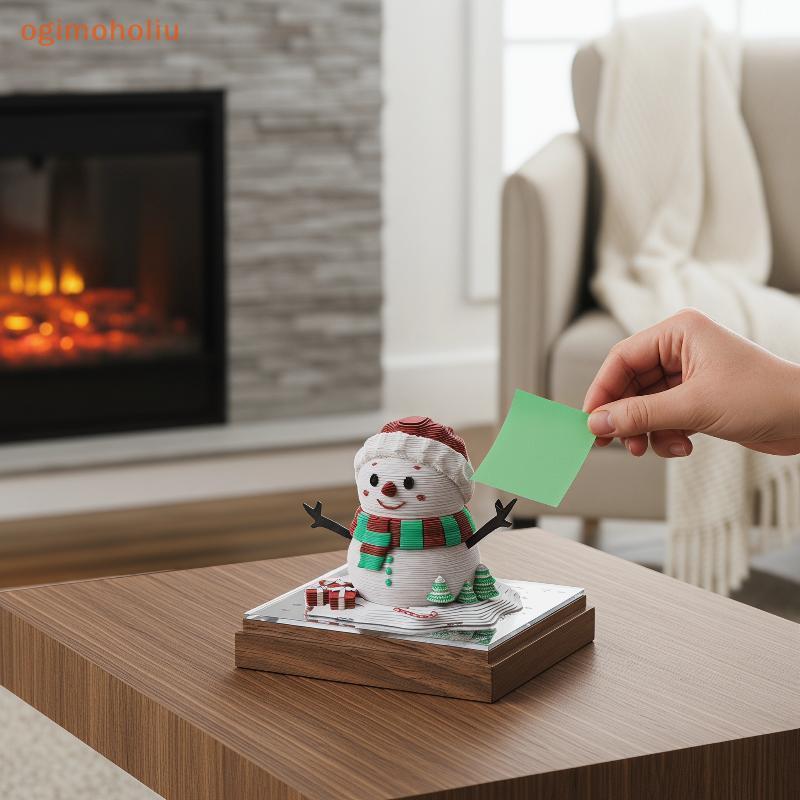 [GMH] Calendário De Peça De Tempo 2027 Mesa 3D Rasgável Escultura Em Papel Arte Bloco De Notas Decoração De Natal DCZ
