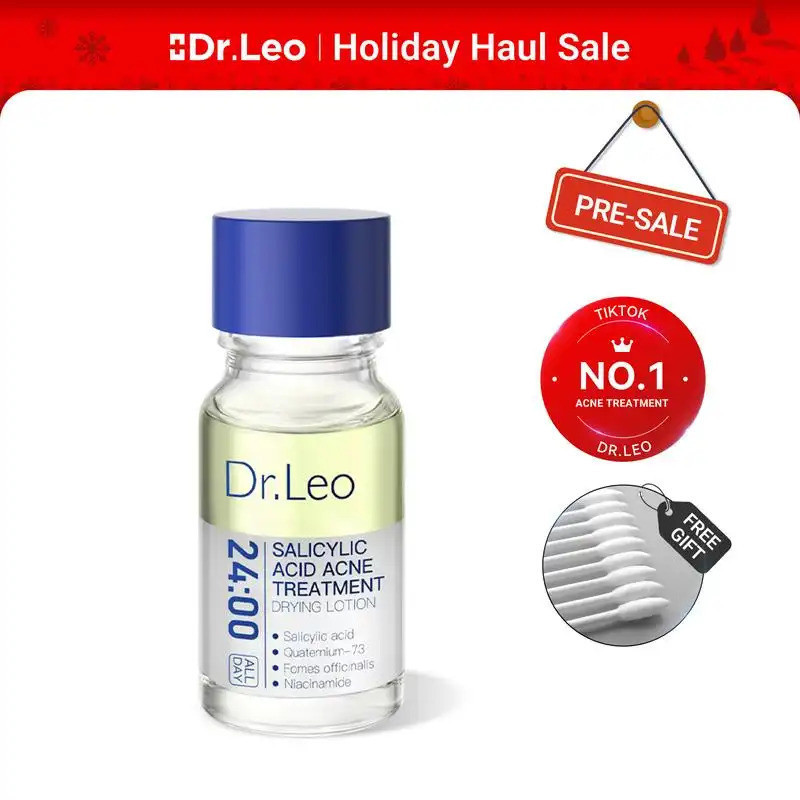 Loção Secante Anti-Acne Dr.Leo24H |   Ácido Salicílico + Enxofre + Niacinamida |   Produtos virais |   Alivia a inflamaç