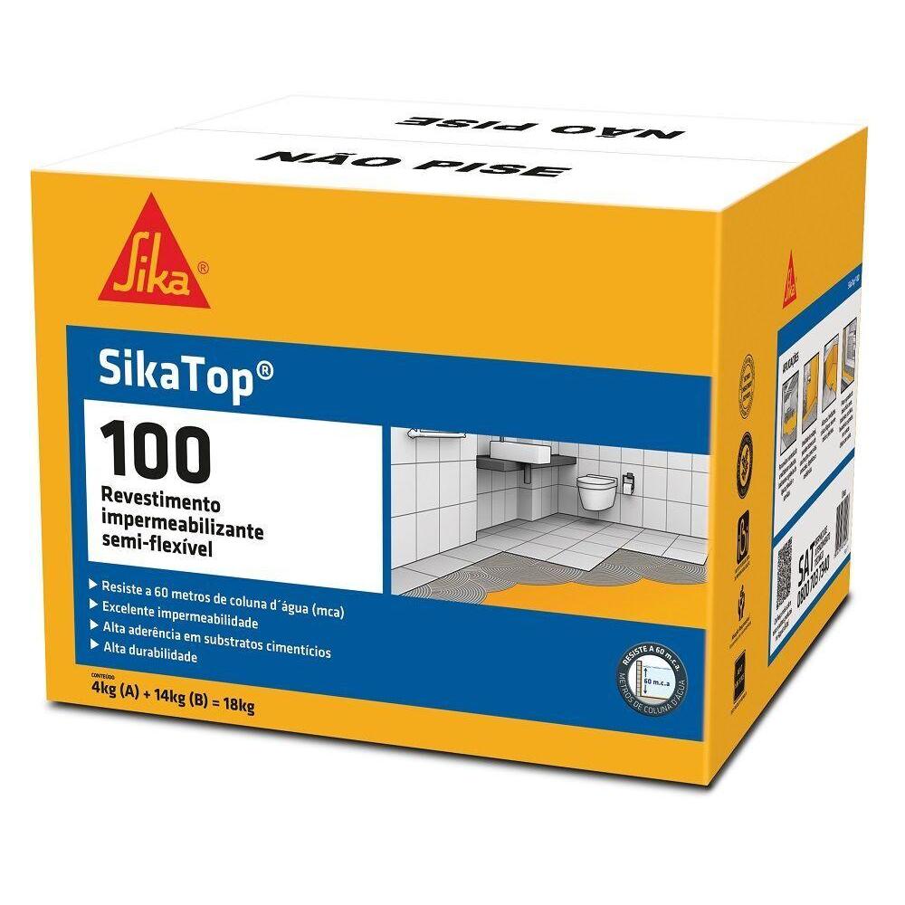 Impermeabilizante Top 100 18kg Cinza Sika