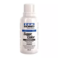 Corante Líquido Tekbond Branco 50ml - Embalagem com 12 Unidades