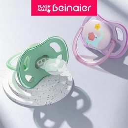 Chupeta de bebê, chupeta ortodôntica de Silicone, adequada para 0-6 /6-18meses