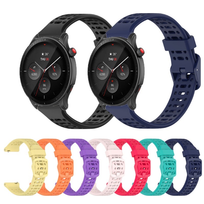 Pulseira De Silicone Para Huami Amazfit GTR Mini GTR3 GTR4 Pro 42mm 47mm Bip5 GTR2 GTR2E 2 3 4 Macia