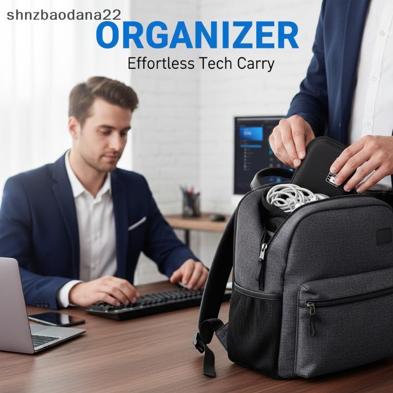 [Shnzd] Organizador De Armazenamento Eletrônico Portátil Bolsa De Transporte Digital Para Viagem Carregador De Celular C