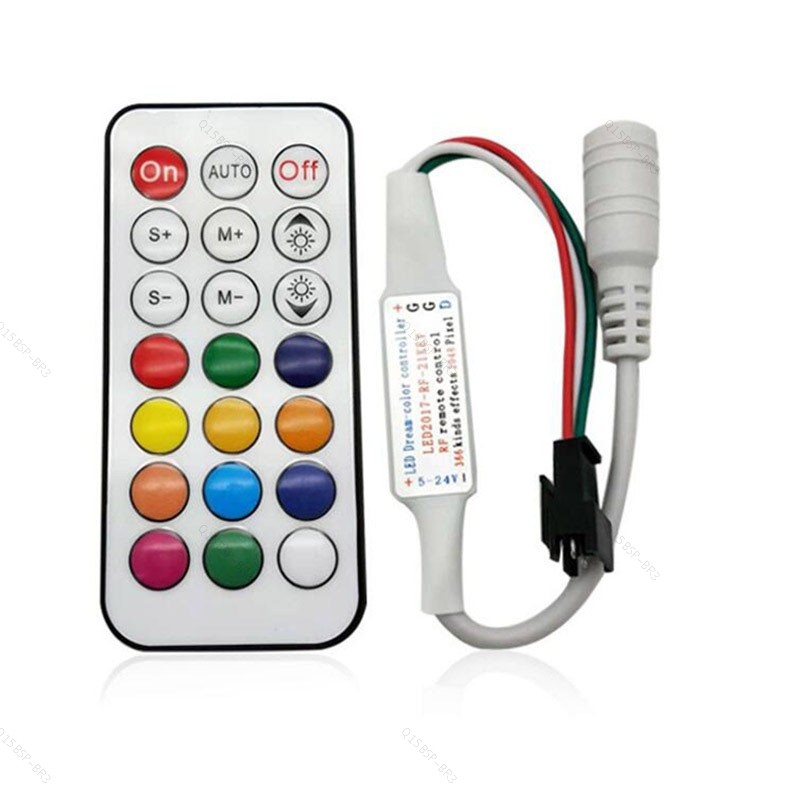 21 Teclas DC 5V 12V 24V LED Strip Light Controle Remoto RF Luz De Escurecimento Sem Fio BR15B3