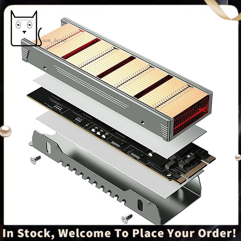 M . Solução De Resfriamento SSD De 2 NVME-Aletas De Cobre E Dissipador De Calor Com Estrutura De Alumínio , Passivo Dese