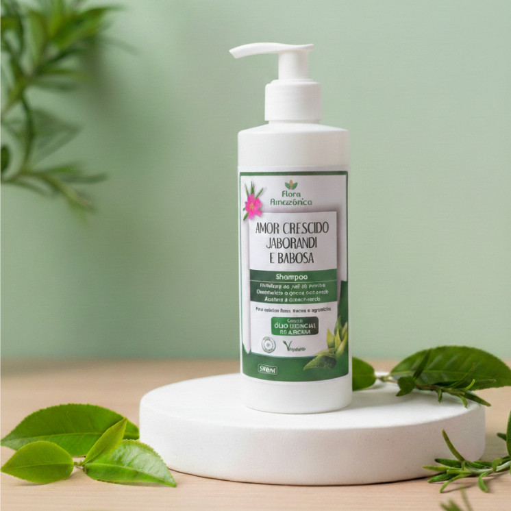 Shampoo Amor Crescido, Jaborandi e Babosa -Calvície e crescimento - 300ml