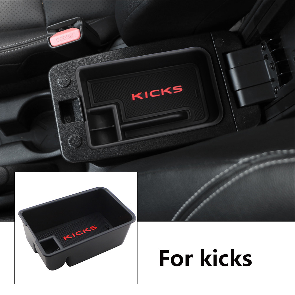 Caixa De Armazenamento Do Apoio De Braço Console Central Carro Para Nissan Kicks 2016-2020 2021 2022 ABS Bandeja Organiz