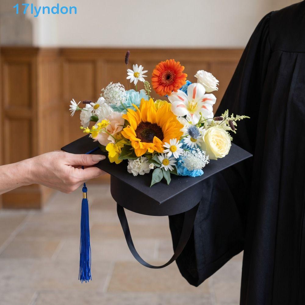 LYNDON Boné De Formatura Base De Arranjo Floral , Moldura De Flores Em Forma De Suporte De Buquê DIY