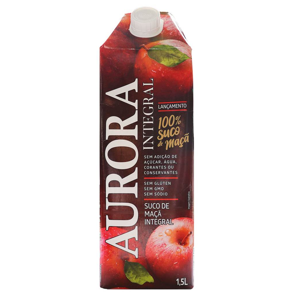 Suco de Maçã Integral Aurora 1,5L
