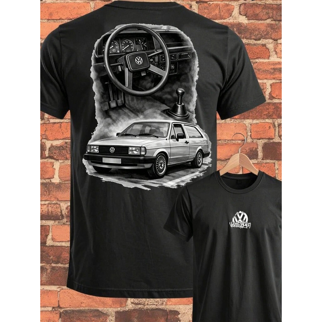 Camiseta Masculina Parati Quadrada - Camisa Streetwear Unissex 100% Algodão Plus Size