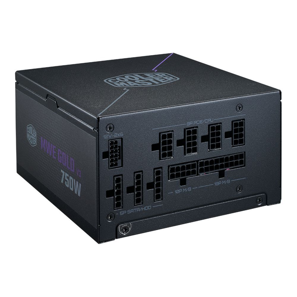 Fonte Cooler Master ATX 3.1 750W MWE Gold 750 V3 PFC Ativo 80 Plus Gold Sem/Cabo · foto 2