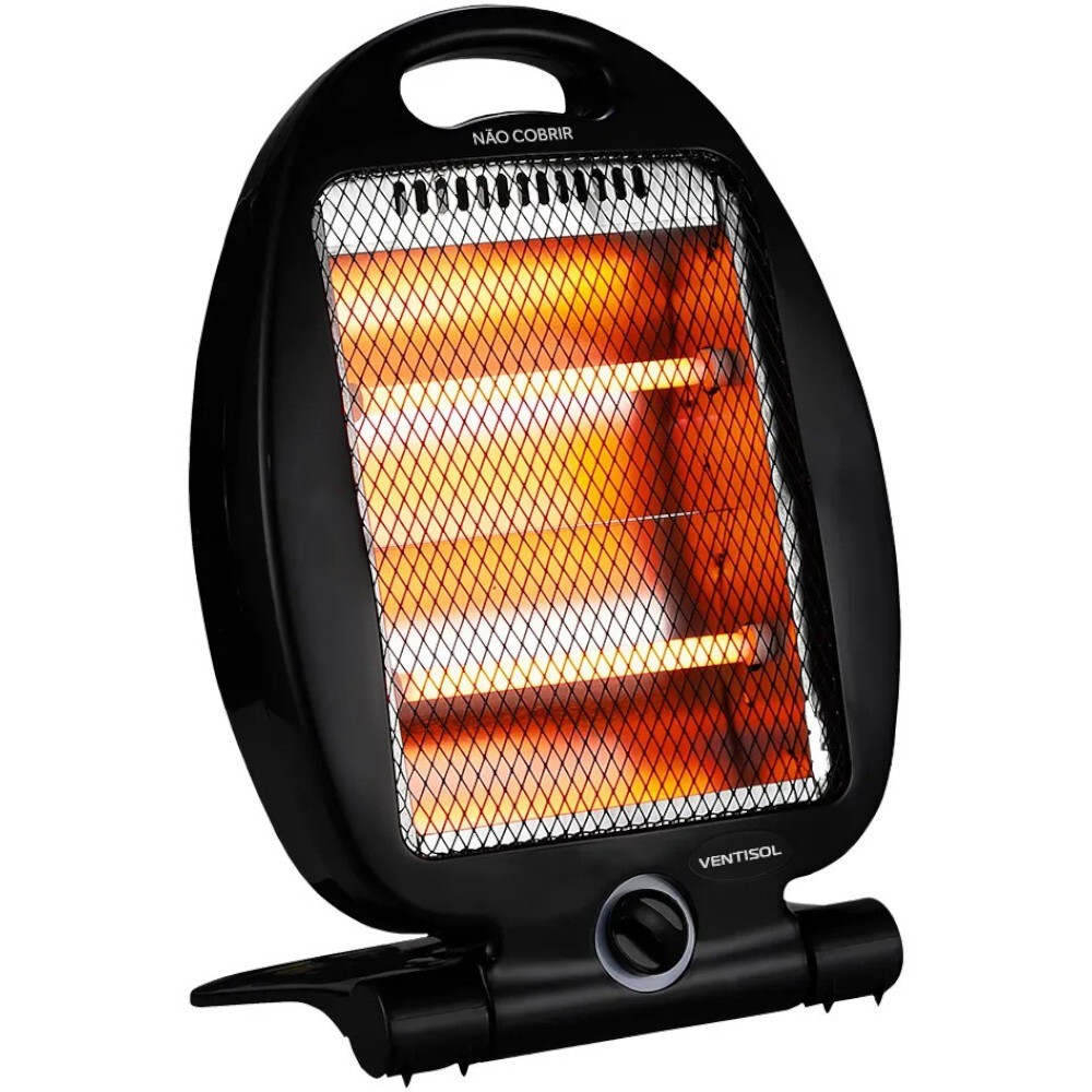 Aquecedor elétrico 800W quartzo 2 em 1 com 2 níveis de aquecimento AQ02I - Ventisol