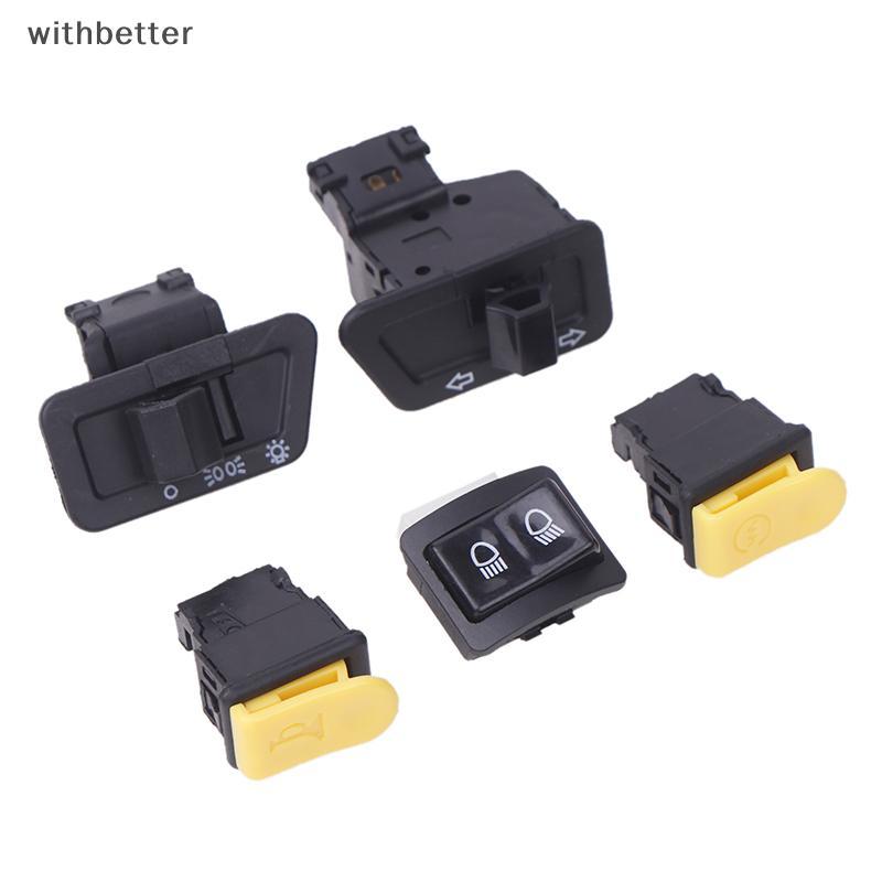 Conjunto De Interruptores De Motocicleta 5 Unidades : Farol , Buzina , Dimmer , Sinal De Mudança E Partida