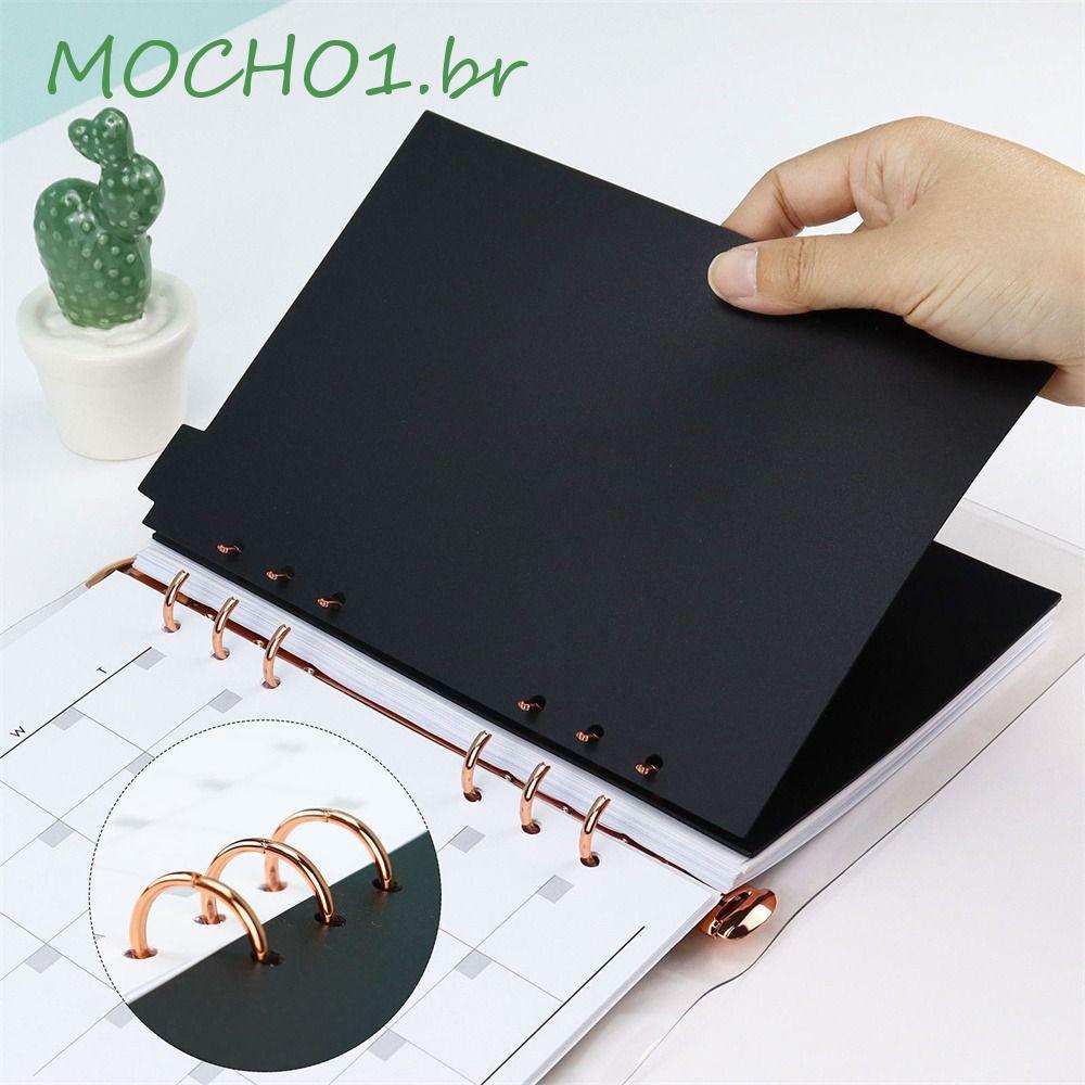 MOCHO1 Notebook Divisor De Papel Planejador 6 Furos A5 A6 A7 Interno Material Escolar Separador De Índice De Fichário