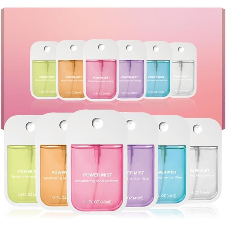 Conjunto de 6 peças de spray hidratante para mãos para adultos, spray hidratante para mãos com névoa potente, marca XJAL