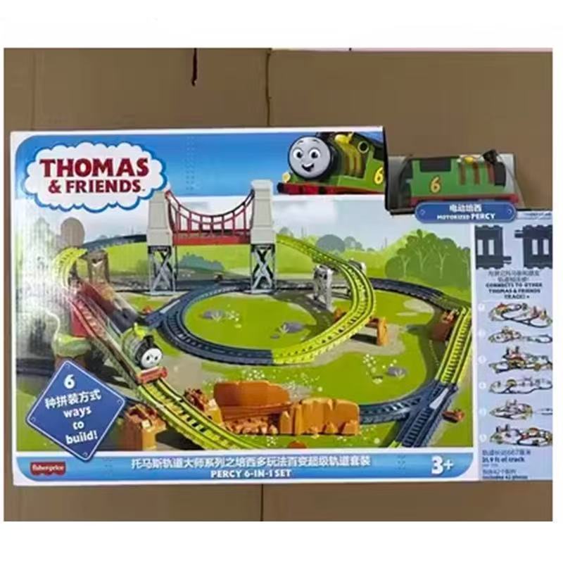 Qionghai City Shujie Pinchao Co., Ltd. Novo Thomas Track Master Series Luminous Super Station Set Brinquedo de trem elét