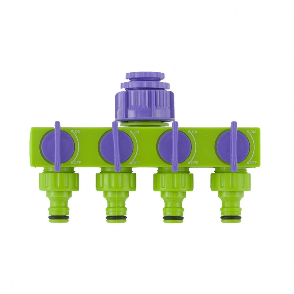 Derivação para mangueira com 4 saídas ajustáveis 1/2" - 3/4" - Palisad