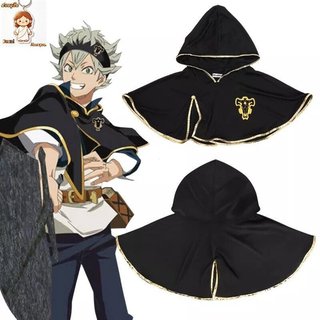 Capa Preta Cosplay de Asta com Capuz Anime Halloween (Faixa de Cabelo) TSQG 3501 LA1C 3814
