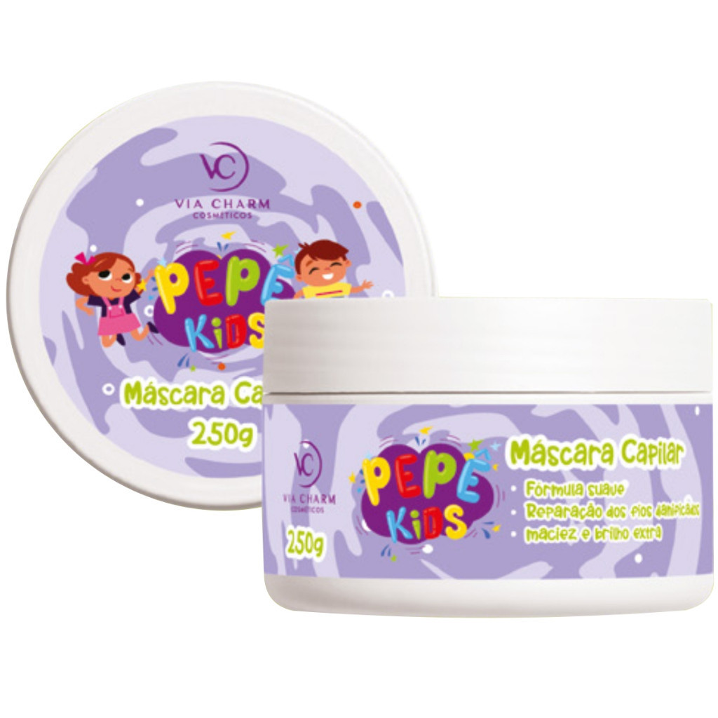 MÁSCARA CAPILAR PEPÊ KIDS VC MACIEZ E BRILHO