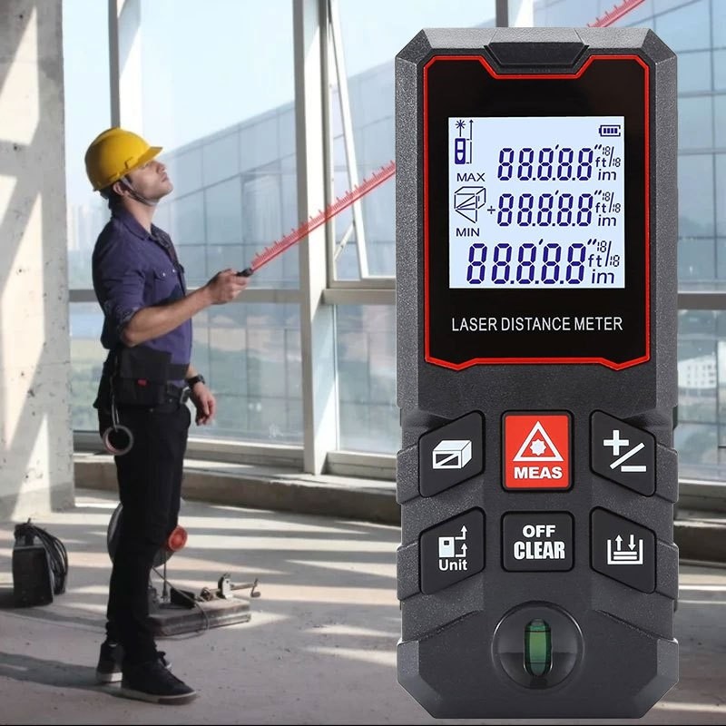 Trena Laser X5 Medidor de distância a laser de alta precisão de 40m m/in/ft/ft+in Profissional