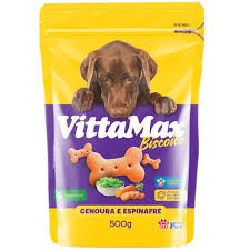 BISCOITO VITTAMAX CENOURA E ESPINAFRE 500g