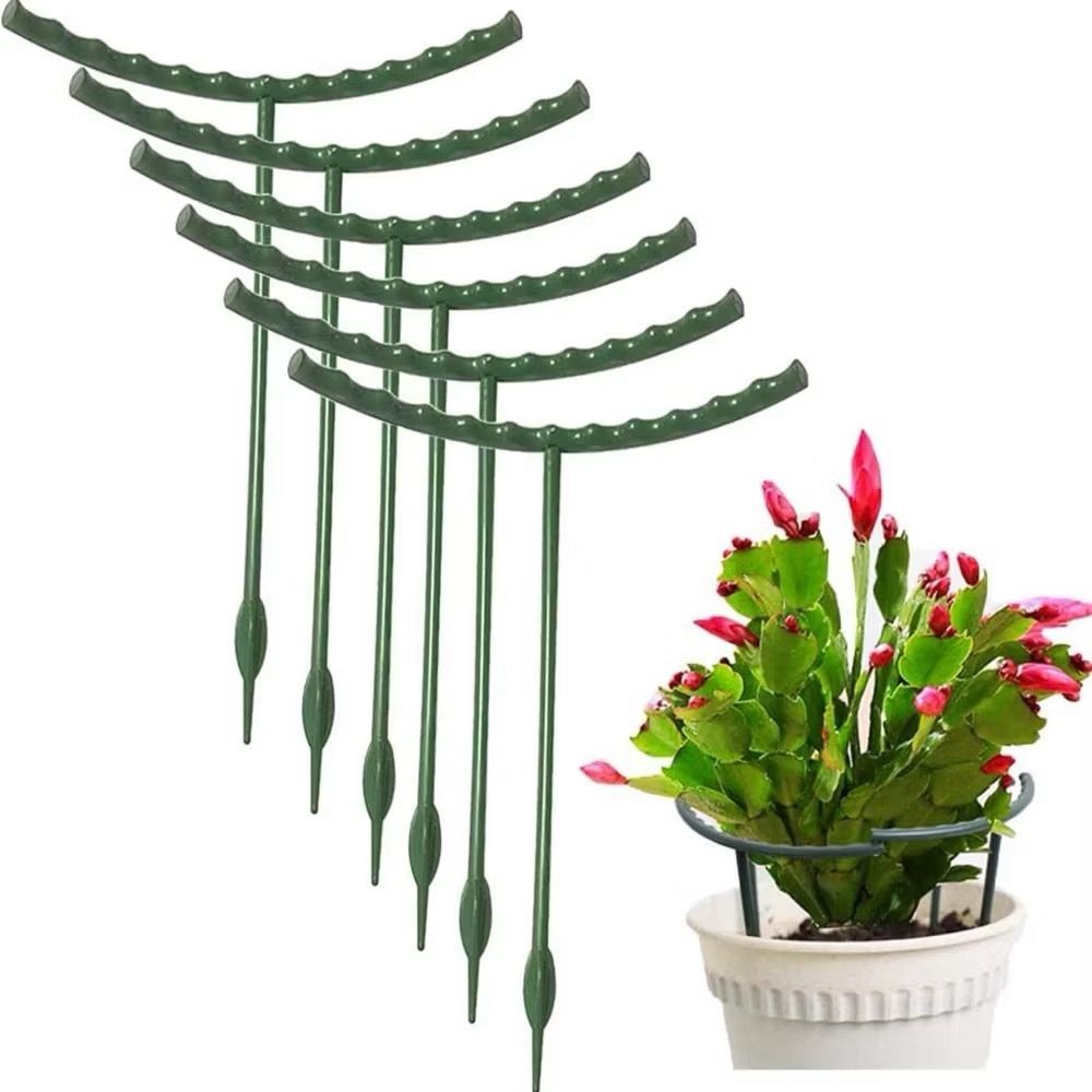 gaiola haste de suporte para planta fixação estaca fixa de plastico 27cm