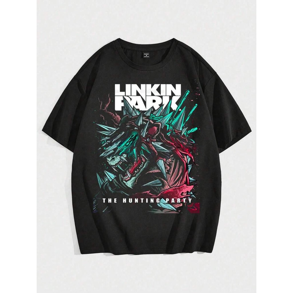 Camiseta Unissex Oversized Plus Size Feminina Masculina Banda Rock Linkin Park Musica Internacional Unissex   100% Algod