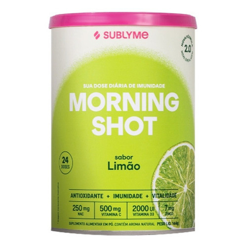 Matinal Morning Shot 2.0-sublyme Lata 144g Limão Imunidade