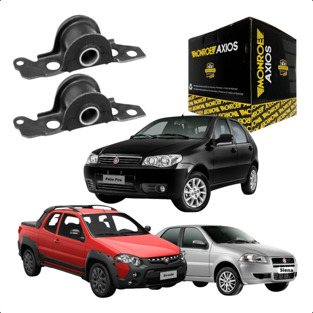 Par Bucha Traseira Barra Estabilizadora Palio Siena