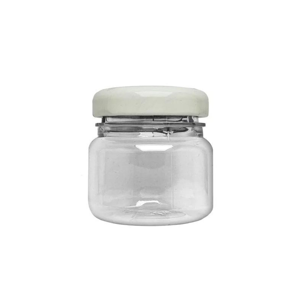 30 Mini Pote Plástico Transparente 40ml para Cremes/Lembracinhas