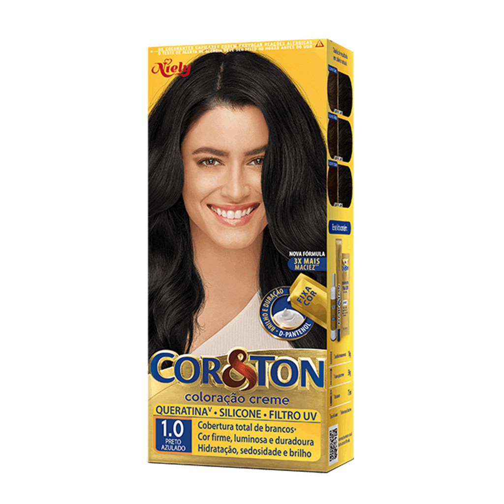 Cor E Ton 1.0 Preto Azulado