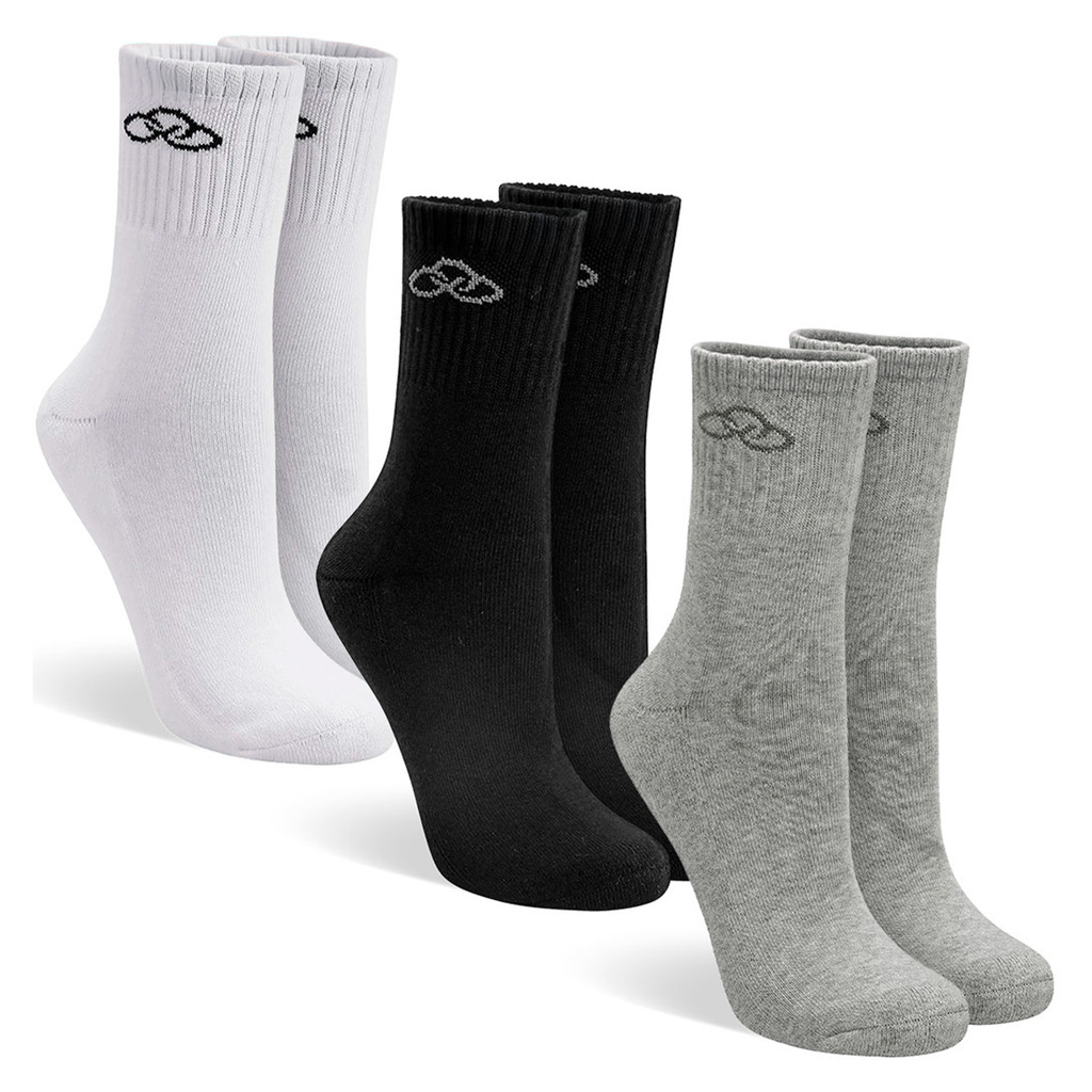 Kit Com 6 Pares de Meias Cano Médio Esportiva Algodão Adulto Olympikus em Oferta na Shopee
