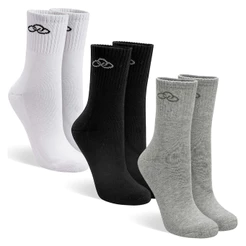 Kit Com 6 Pares de Meias Cano Médio Esportiva Algodão Adulto Olympikus