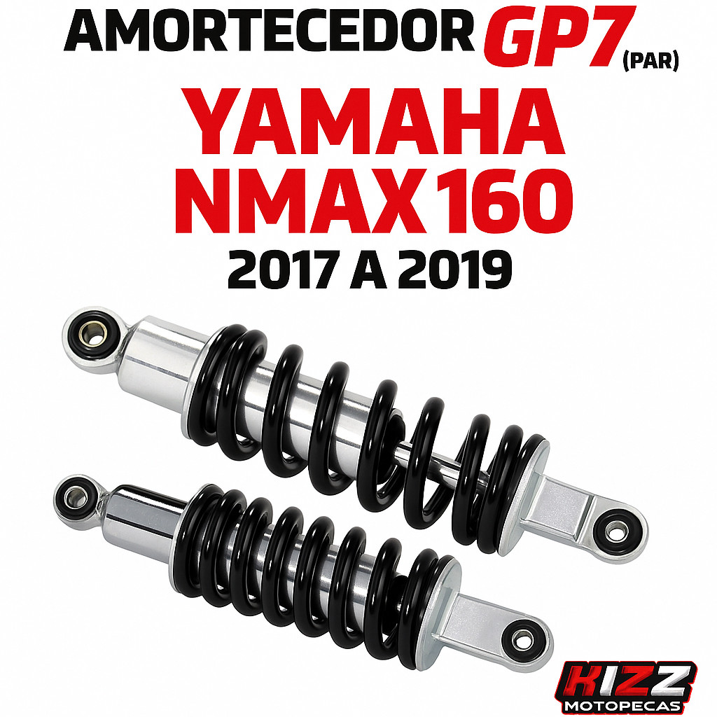 Amortecedor GP7 (Par) Yamaha NMAX 160 2017 a 2019 em Oferta na Shopee