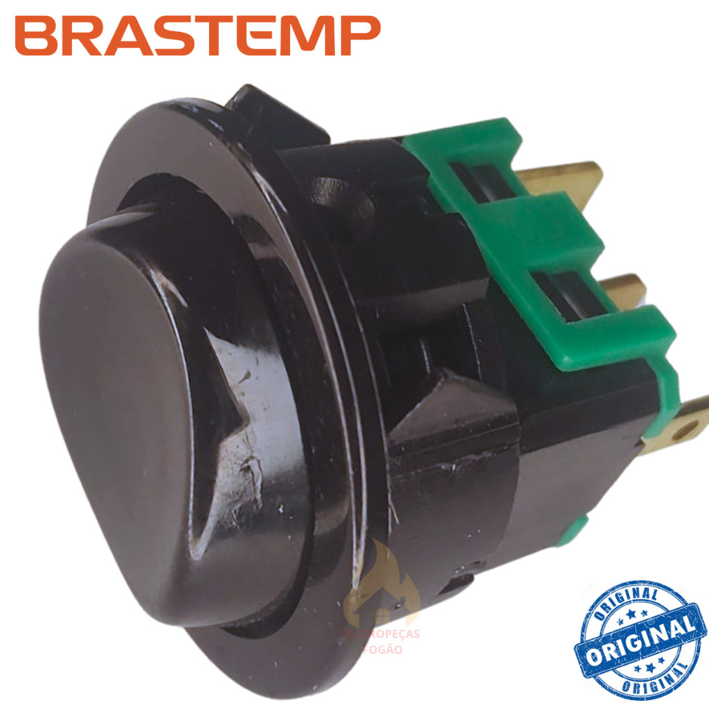 Interruptor Dupla Função Lâmpada E Acendimento Brastemp Bf04