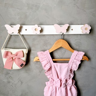 1 Cabideiro de parede Jardim infantil flor roupas mochila em Oferta na Shopee